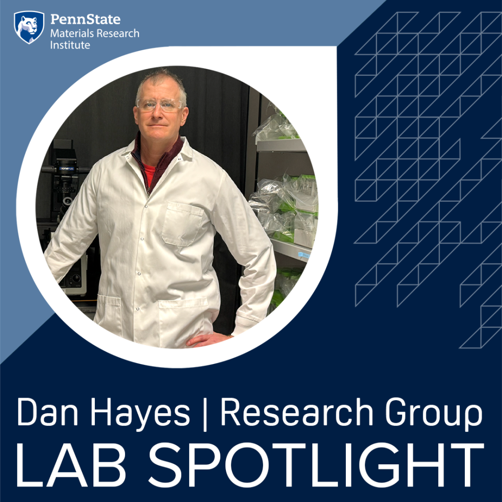 Dan Hayes Research Group Lab Spotlight Series Dan Hayes in his research lab