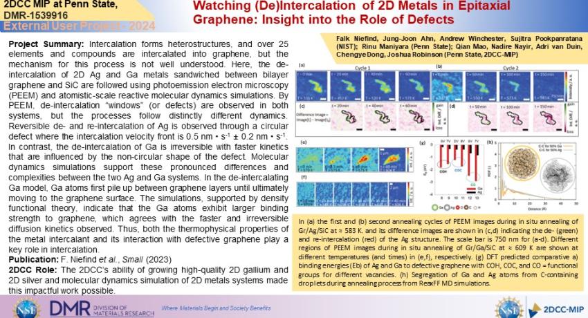 Watching (De)Intercalation of 2D Metals in Epitaxial Graphene: Insight into the Role of Defects​